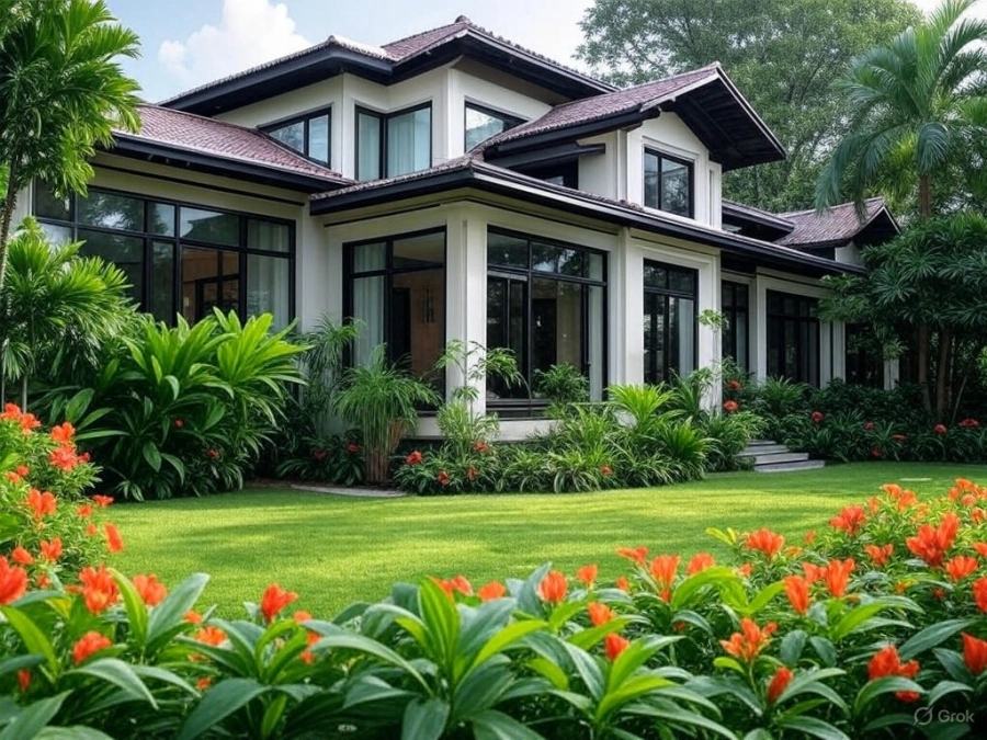 Lưu ý đến yếu tố phong thủy khi tiến hành thiết kế biệt thự nhà vườn