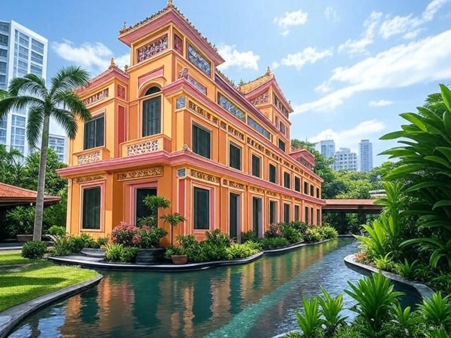 Thiết kế sân vườn bên hông nhà