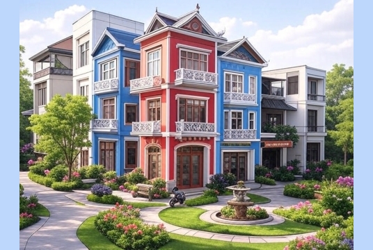 Thiết kế sân vườn cho nhà ống