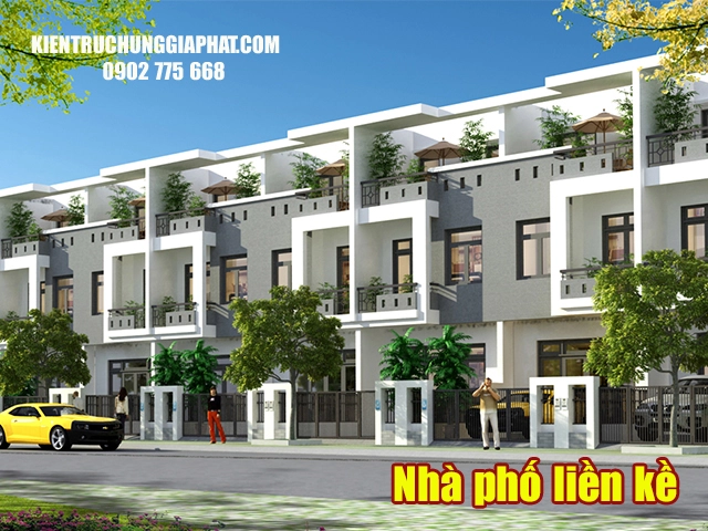 cấu tạo của nhà phố liền kề