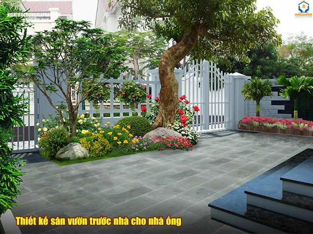 Thiết kế sân vườn trước nhà